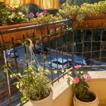 Balcone, vista villa